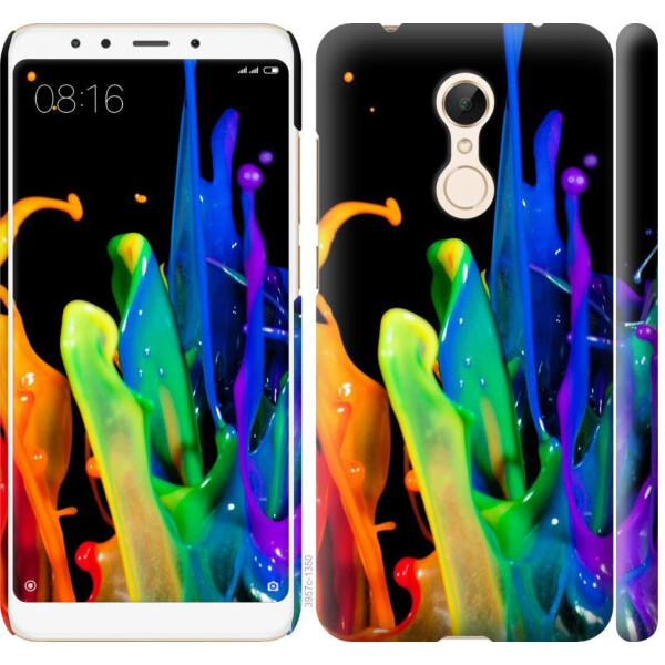 

Чехол на Xiaomi Redmi 5 брызги краски (04798)
