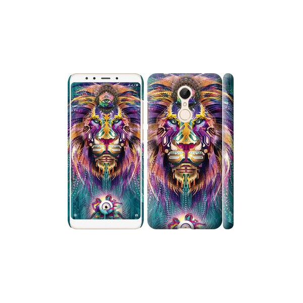 

Чехол на Xiaomi Redmi 5 Люминесцентный лев (04798)