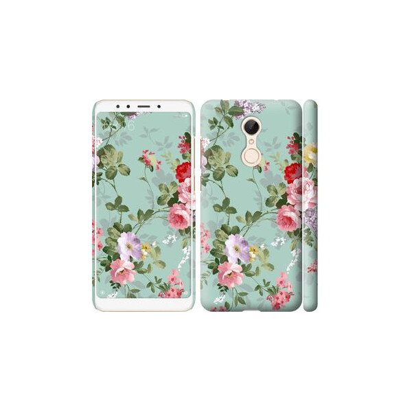 

Чехол на Xiaomi Redmi 5 Цветочные обои 2 (04798)