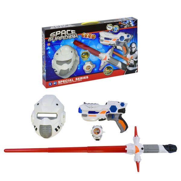 

Детский Игровой набор Space Guardian | Космический набор бластер, меч, маска