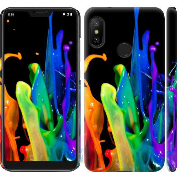 

Чехол на Xiaomi Redmi 6 Pro брызги краски (04798)