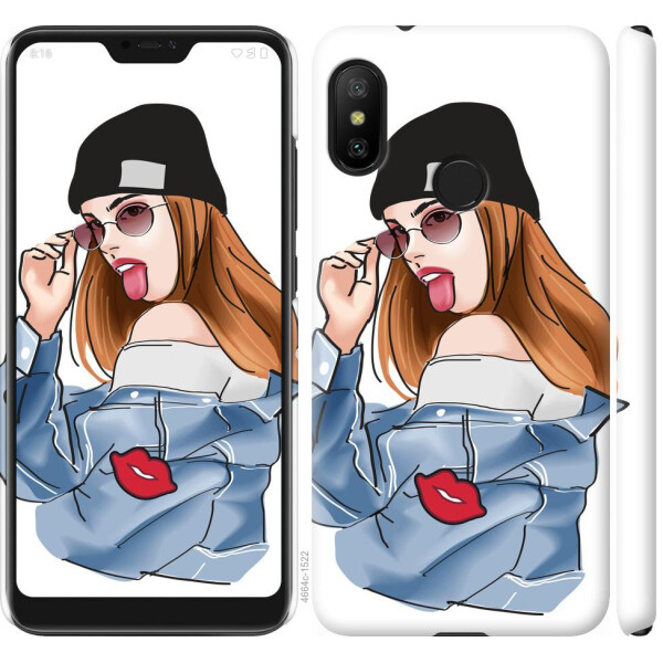 

Чехол на Xiaomi Redmi 6 Pro Девушка v3 (04798)