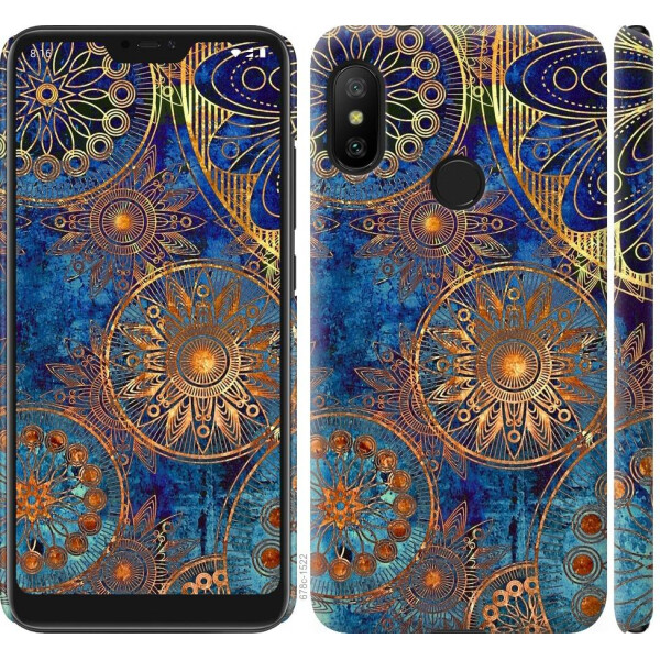 

Чехол на Xiaomi Redmi 6 Pro Золотой узор (04798)