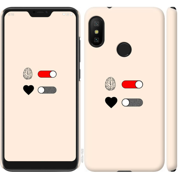 

Чехол на Xiaomi Redmi 6 Pro Любовь и ум (04798)