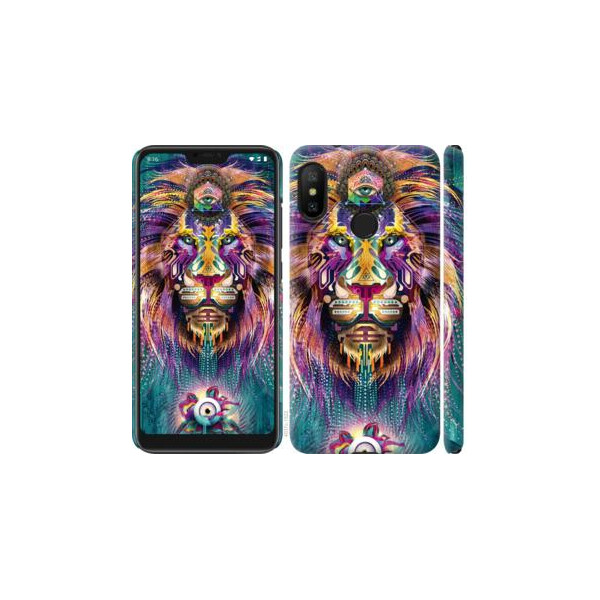 

Чехол на Xiaomi Redmi 6 Pro Люминесцентный лев (04798)