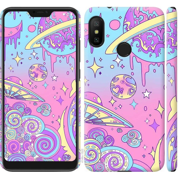 

Чехол на Xiaomi Redmi 6 Pro Розовая галактика (04798)