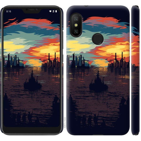 

Чехол на Xiaomi Redmi 6 Pro Череп-абстракция (04798)