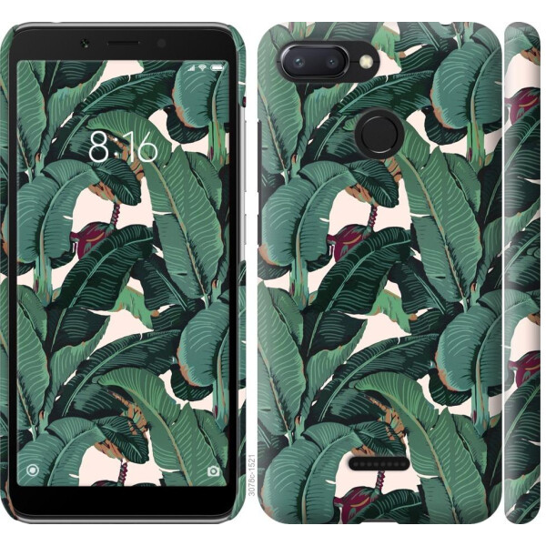 

Чехол на Xiaomi Redmi 6 Банановые листья (04798)
