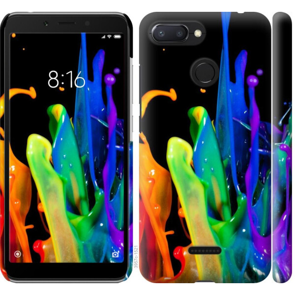 

Чехол на Xiaomi Redmi 6 брызги краски (04798)