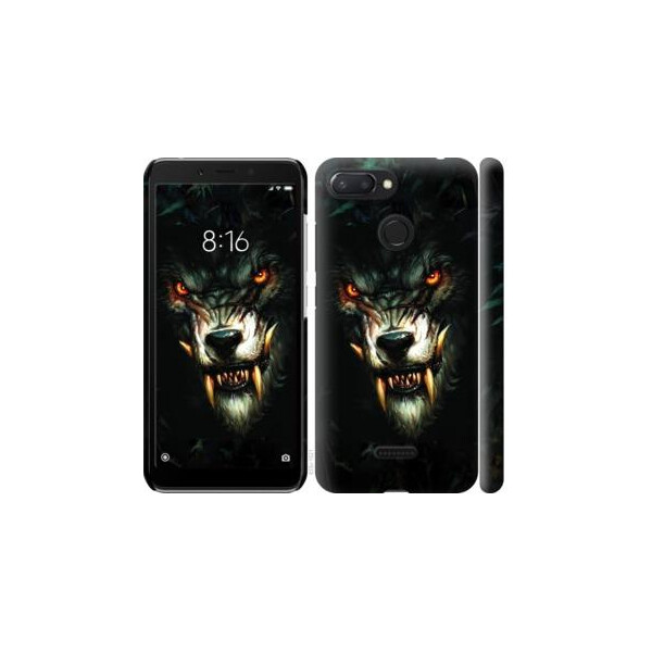 

Чехол на Xiaomi Redmi 6 Дьявольский волк (04798)