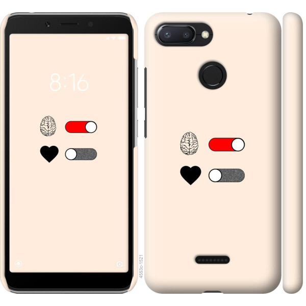 

Чехол на Xiaomi Redmi 6 Любовь и ум (04798)