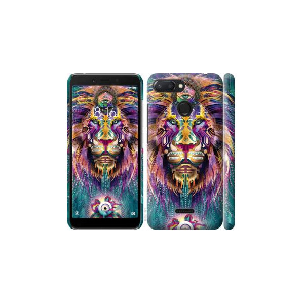 

Чехол на Xiaomi Redmi 6 Люминесцентный лев (04798)
