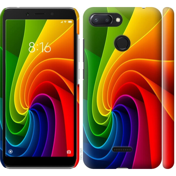 

Чехол на Xiaomi Redmi 6 Радужный вихрь (04798)