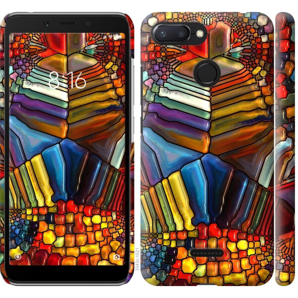 

Чехол на Xiaomi Redmi 6 Разноцветный витраж (04798)