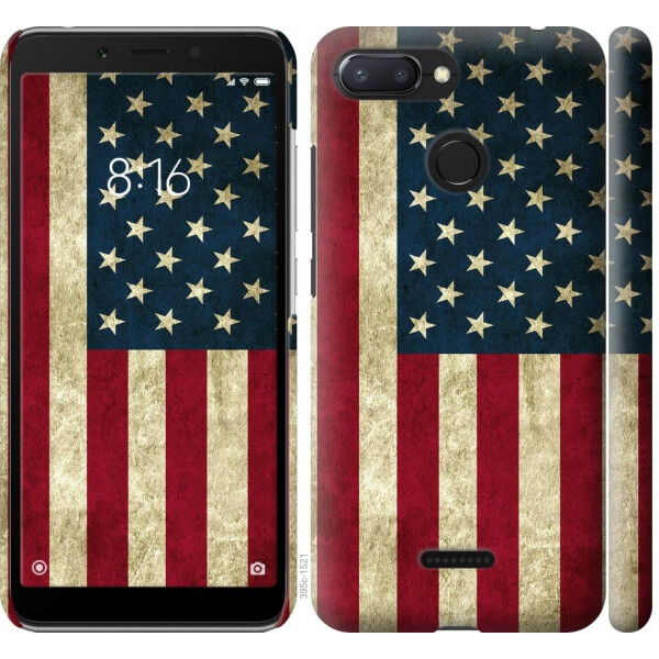 

Чехол на Xiaomi Redmi 6 Флаг США (04798)