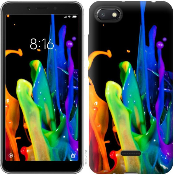 

Чехол на Xiaomi Redmi 6A брызги краски (04798)