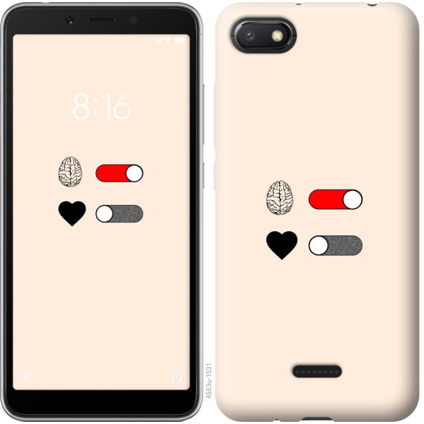 

Чехол на Xiaomi Redmi 6A Любовь и ум (04798)