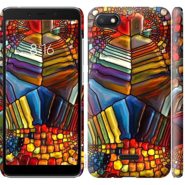 

Чехол на Xiaomi Redmi 6A Разноцветный витраж (04798)