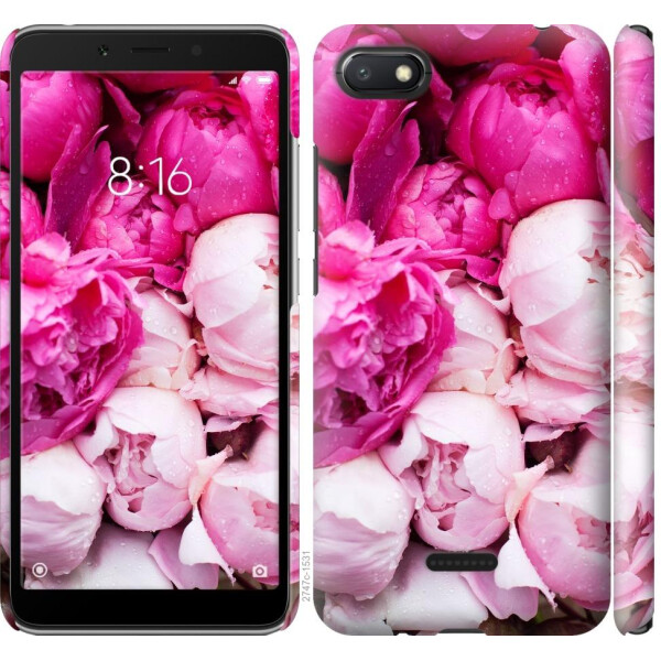 

Чехол на Xiaomi Redmi 6A Розовые пионы (04798)