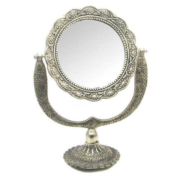 

Косметическое зеркало настольное ";серебро"; (27,5х21х10,5см) 25866