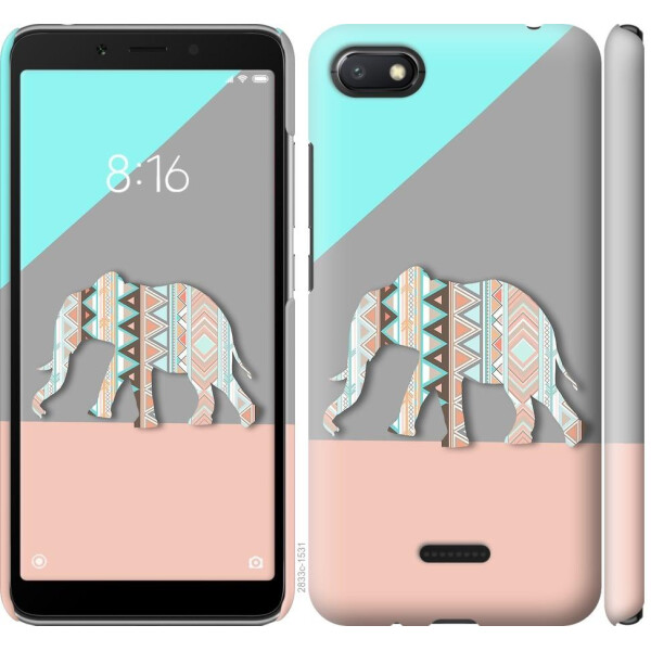 

Чехол на Xiaomi Redmi 6A Узорчатый слон (04798)