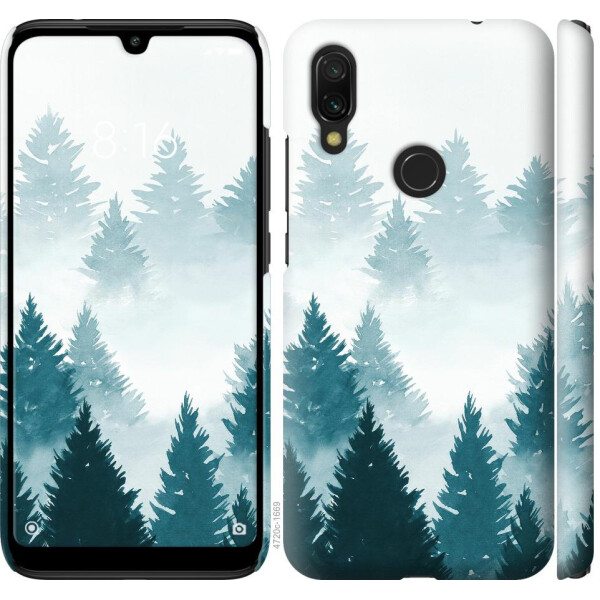 

Чехол на Xiaomi Redmi 7 Акварельные Елки (04798)