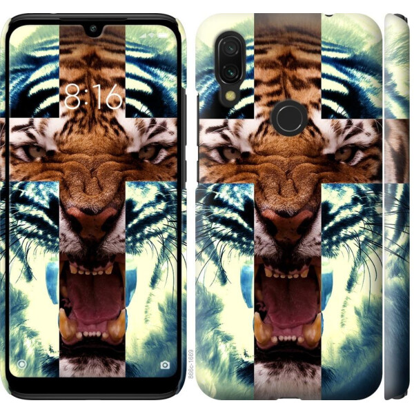 

Чехол на Xiaomi Redmi 7 Злой тигр (04798)