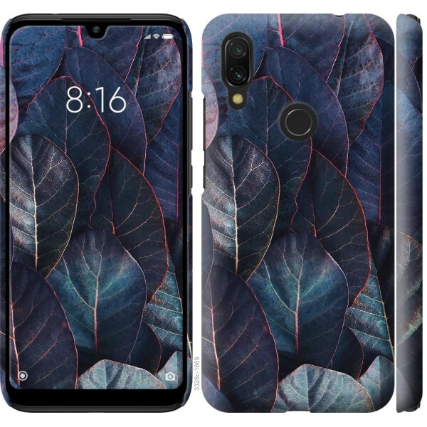 

Чехол на Xiaomi Redmi 7 Листья v3 (04798)
