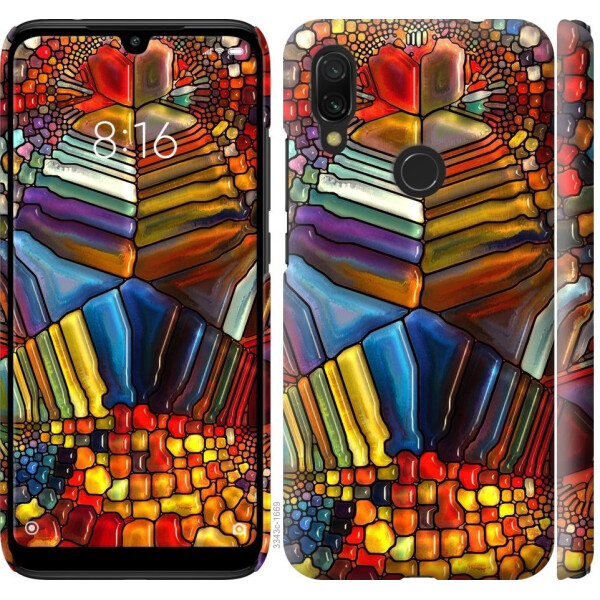 

Чехол на Xiaomi Redmi 7 Разноцветный витраж (04798)
