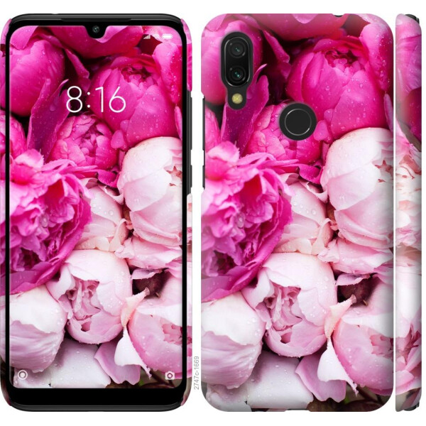 

Чехол на Xiaomi Redmi 7 Розовые пионы (04798)