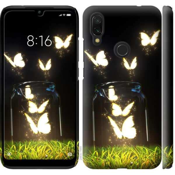

Чехол на Xiaomi Redmi 7 Светящиеся бабочки (04798)