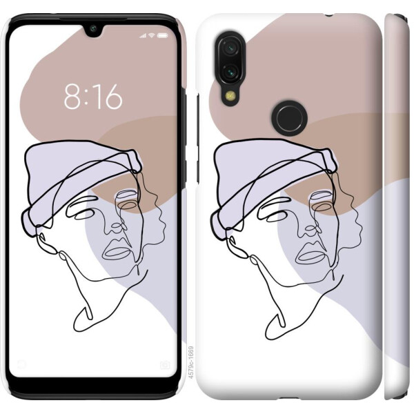 

Чехол на Xiaomi Redmi 7 Силуэт (04798)