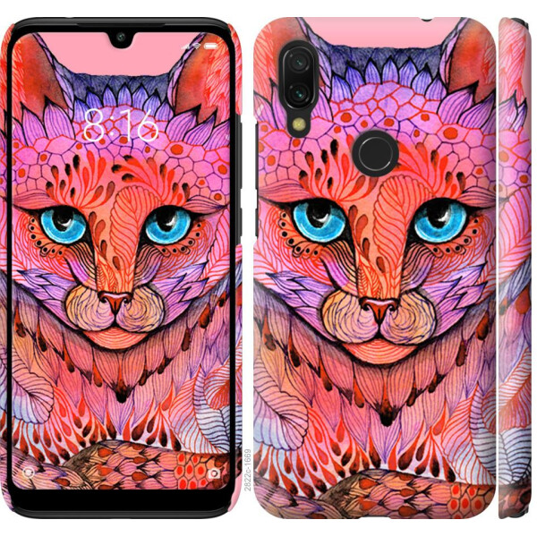

Чехол на Xiaomi Redmi 7 Узорчатая кошка (04798)