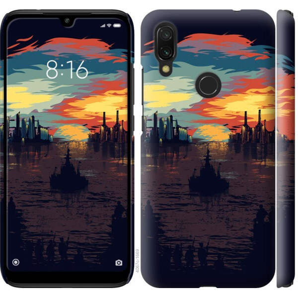 

Чехол на Xiaomi Redmi 7 Череп-абстракция (04798)