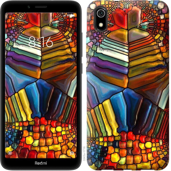 

Чехол на Xiaomi Redmi 7A Разноцветный витраж (04798)