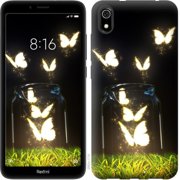 

Чехол на Xiaomi Redmi 7A Светящиеся бабочки (04798)