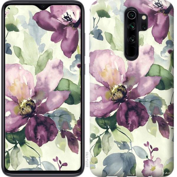 

Чехол на Xiaomi Redmi 8 Цветы акварелью (04798)