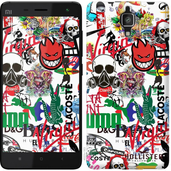 

Чехол на Xiaomi Redmi 8A Many different logos (04798)