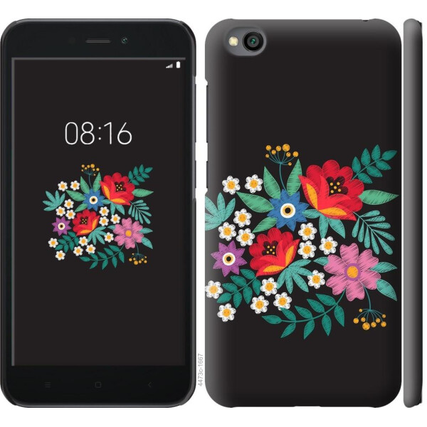 

Чехол на Xiaomi Redmi Go Вышитые цветы (04798)