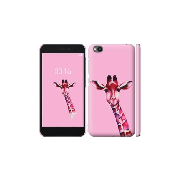 

Чехол на Xiaomi Redmi Go Розовая жирафа (04798)