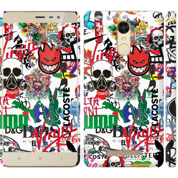 

Чехол на Xiaomi Redmi Note 3 Many different logos (04798)