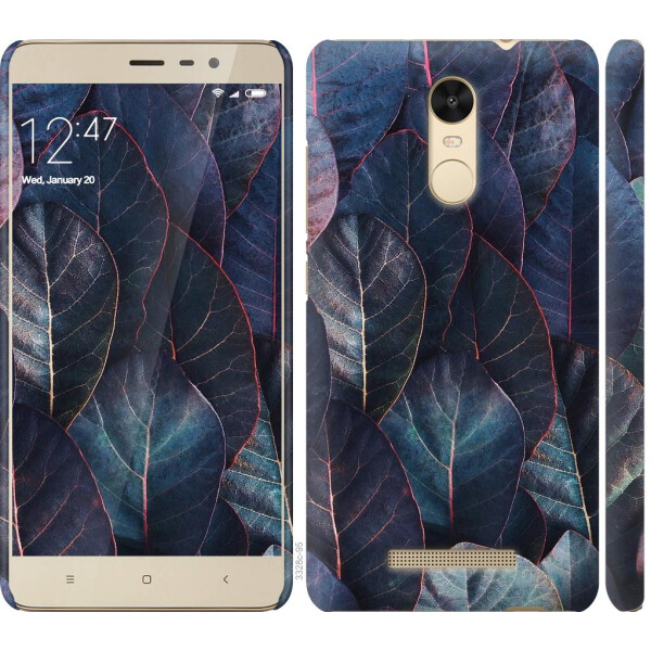

Чехол на Xiaomi Redmi Note 3 Листья v3 (04798)