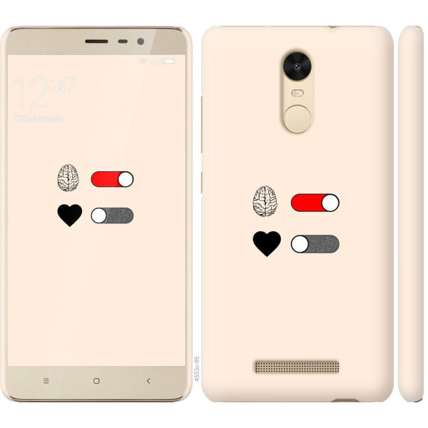 

Чехол на Xiaomi Redmi Note 3 Любовь и ум (04798)