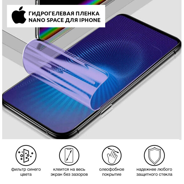 

Гидрогелевая пленка для iPhone XR Anti-Blue противоуданая на экран | Полиуретановая пленка