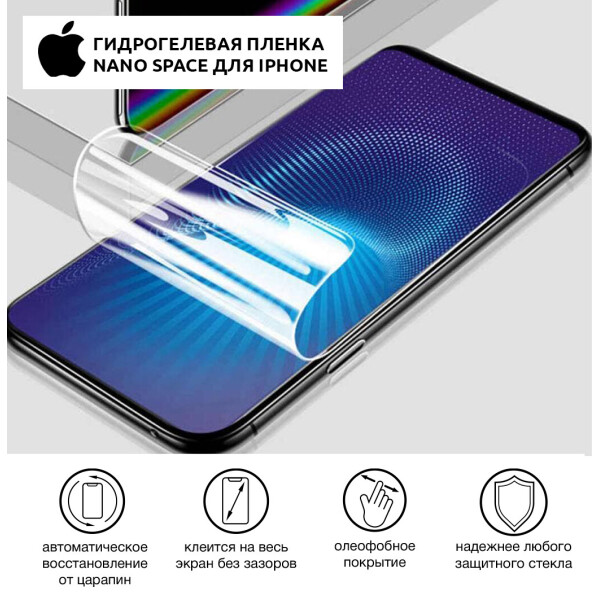 

Гидрогелевая пленка для iPhone X Глянцевая противоуданая на экран | Полиуретановая пленка