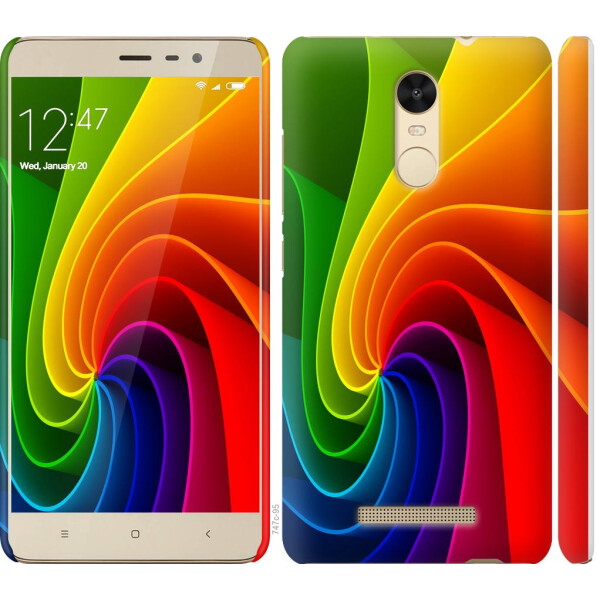 

Чехол на Xiaomi Redmi Note 3 Радужный вихрь (04798)