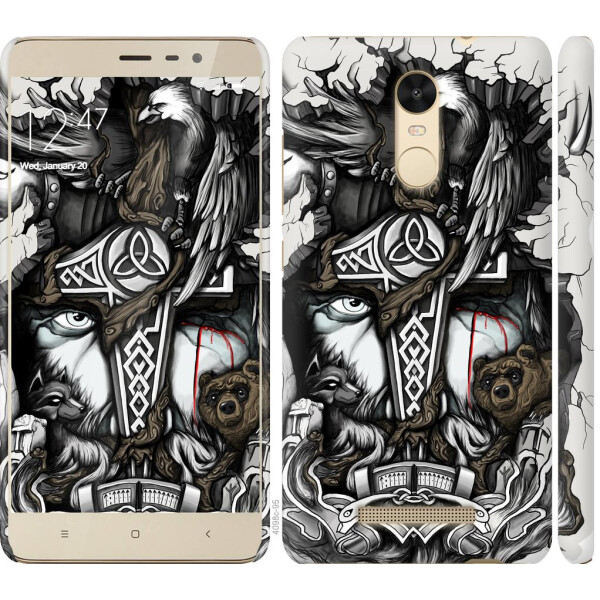 

Чехол на Xiaomi Redmi Note 3 Тату Викинг (04798)