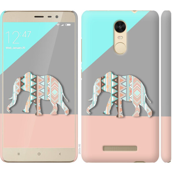 

Чехол на Xiaomi Redmi Note 3 Узорчатый слон (04798)