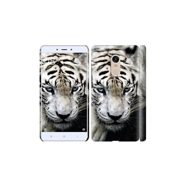 

Чехол на Xiaomi Redmi Note 4 Грустный белый тигр (04798)