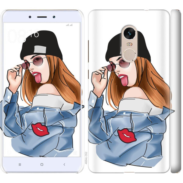 

Чехол на Xiaomi Redmi Note 4 Девушка v3 (04798)